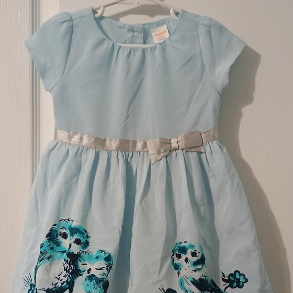 Gymboree Other - Gymboree/Dress/Girls/18-24M/Blue/Owls Glitter Bow Party